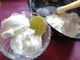 Sorbetto di yogurt e lime