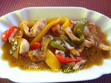 Straccetti di pollo e peperoni