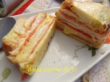 Terrina rustica di pane avanzato
