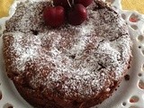 Torta caprese alle ciliegie