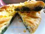 Torta salata con ortiche, castagne e feta