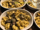 Tortellini di Valeggio gratinati con sugo ai funghi