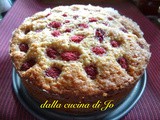 Tortina ai lamponi con impasto alle nocciole