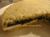 Tortino di riso, spinaci e ricotta al forno