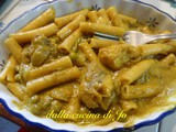 Ziti con sugo di pescatrice al curry