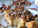 Banana, Pecan and Nutella Swirled Snack Cake