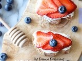Berry Crostini with Whipped Goat Cheese