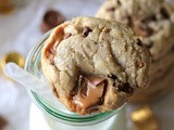 Brown Butter Rolo Toffee Chocolate Chip Cookies #SundaySupper