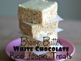 Brown Butter White Chocolate Rice Krispie Treats
