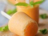 Cantaloupe Popsicles