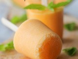 Cantaloupe Popsicles