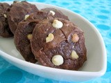 Chocolate Brownie Cookies with White Chocolate Chips and Roasted Macadamia Nuts