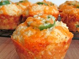 Muffin Monday: Jalapeno Cheddar Parmesan Cornbread Muffins