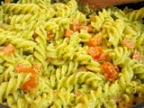 Pasta with Pesto Cream Sauce