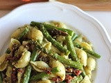 Pesto Pasta with Sun Dried Tomatoes and Roasted Asparagus