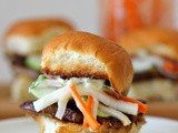 Pork Belly Sliders with Pickled Daikon and Carrots