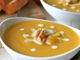 Roasted Butternut Squash and Sage Soup #SundaySupper