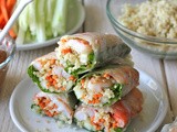 Roasted Shrimp Quinoa Spring Rolls