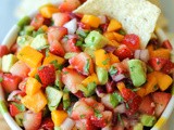 Strawberry Avocado Pico de Gallo