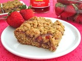 Strawberry Honey Oatmeal Bars and April Foodie Penpals