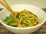 Udon Noodles with Peanut Sauce