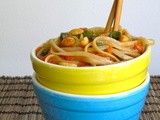 Vegetarian Peanut Veggie Pasta