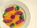 Cotechino Invistidura del borgo con crema di zucca e broccolo romanesco