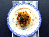 Fettuccine alle castagne con ragù di fegatini e sentori d'arancia