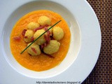 Gnocchi con crema di zucca e petuccia