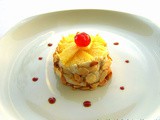 Mini cheese cake con banane e ananas