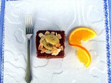Quadrotti banane , cioccolato e clementine