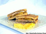 Sandwich con ricotta , ananas e cioccolato