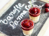 Banoffee Panna Cotta with Cherry Compote