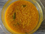 Bengali Masoor Dal Sheddho in Microwave | Musur Daal Siddho Recipe