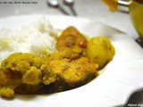 Bhetki Maacher Aloo Phulkopi diye Kalia | Light Fish Curry with Potato & Cauliflower
