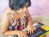 Bringing Music to the little one’s life! Pasta and her Casio Mini Keyboard