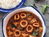 Malabar Squid Curry or Nadan Koonthal Curry