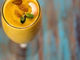 Mango Mint Date Lassi | Mango Mint Date Smoothie