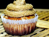 Mawa Cupcake with Nolen Gur Butter Cream Frosting