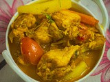 Morshumi Sobji diye Murgir Jhol | Light Chicken Curry with Seasonal Vegetables - Winter Version