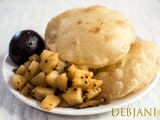 Tell-a-tale of Luchi Sada Aloo Chorchori Breakfast | Sada Aloo Chorchori Recipe