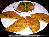 Khasta Matar Poori with Khatti Meethi Pumpkin sabzi