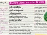 Deena’s Indian Stir-fried Broccoli