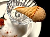 Home-made Lychee and cinnamon ice-cream