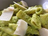 Indian spiced pea puree pasta