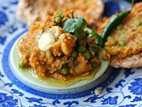 Pav bhajhi of vegetarian mince, fresh vegetables and home ground masala