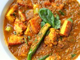 Roasted tomato, basil and paneer curry