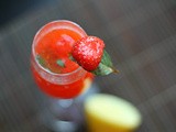 Strawberry and Thai basil lemonade
