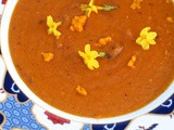 Tomato, orange and chilli soup