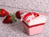 Mousse de căpșuni cu ciocolată albă